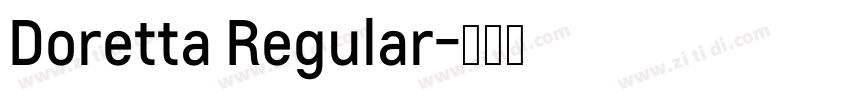 Doretta Regular字体转换